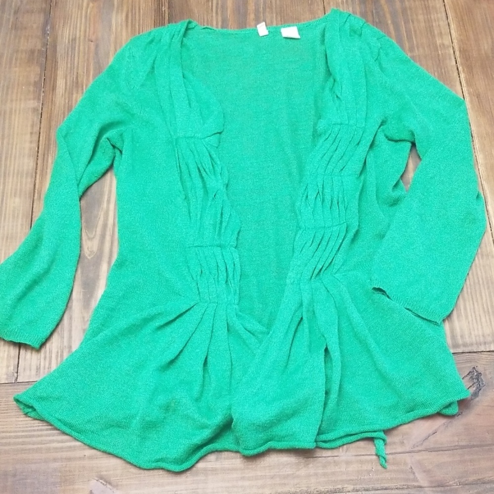 Anthropologie | Moth Unwinding Green Cardigan Small